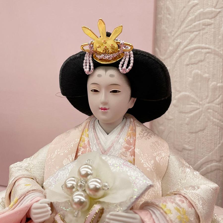 雛人形 お祝い ひな人形 平飾り 親王飾り 2人飾り 二人飾り 小芥子 白 ピンク おしゃれ かわいい 可愛い モダン ひな祭り 2026 4m11-gt-177_13