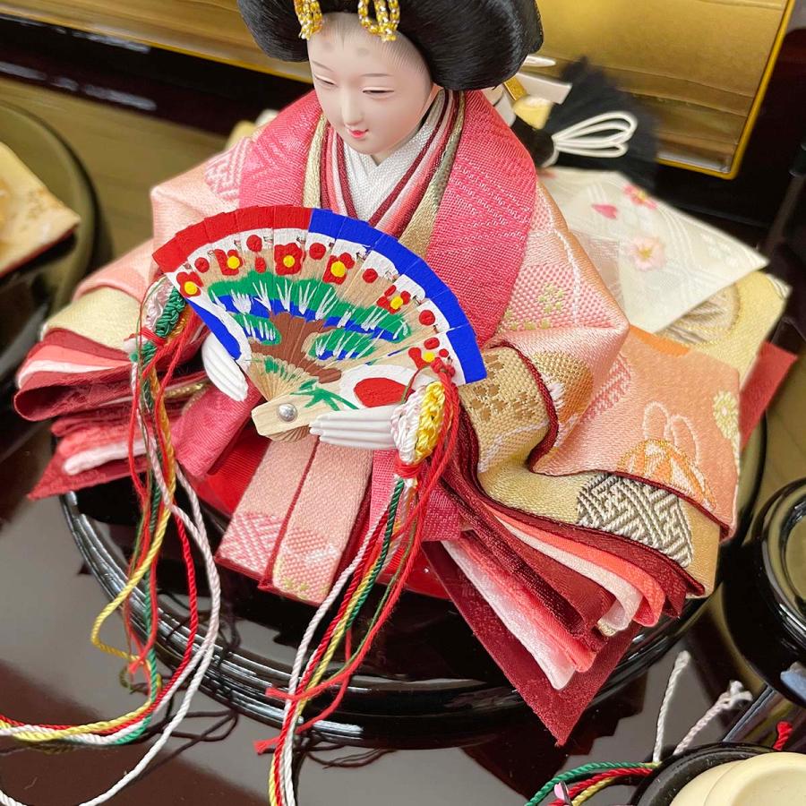 雛人形 お祝い ひな人形 平飾り 親王飾り 2人飾り 二人飾り 柳 金屏風