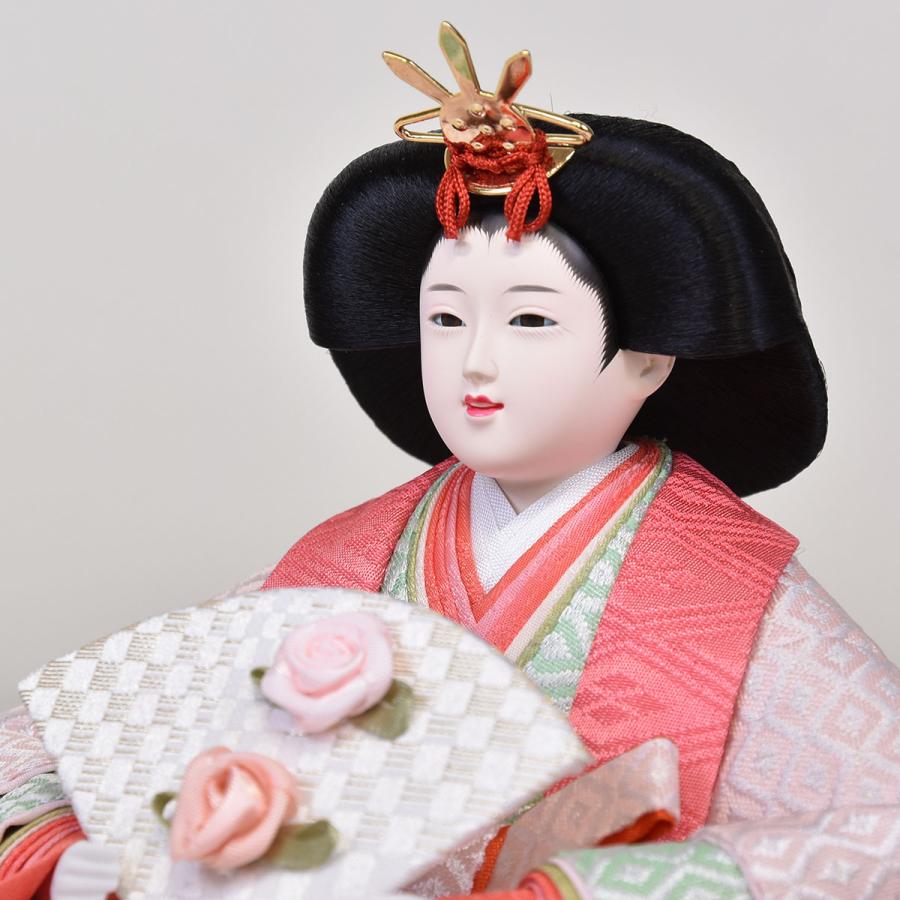 雛人形 コンパクト お祝い ひな人形 初節句 平飾り 親王飾り ベージュ