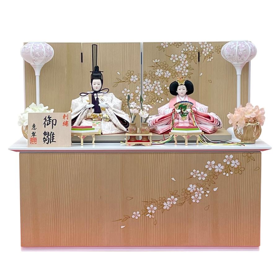 雛人形 コンパクト おしゃれ お祝い ひな人形 親王 収納飾り 収納箱 2