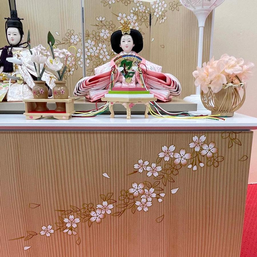 雛人形 コンパクト おしゃれ お祝い ひな人形 親王 収納飾り 収納箱 2