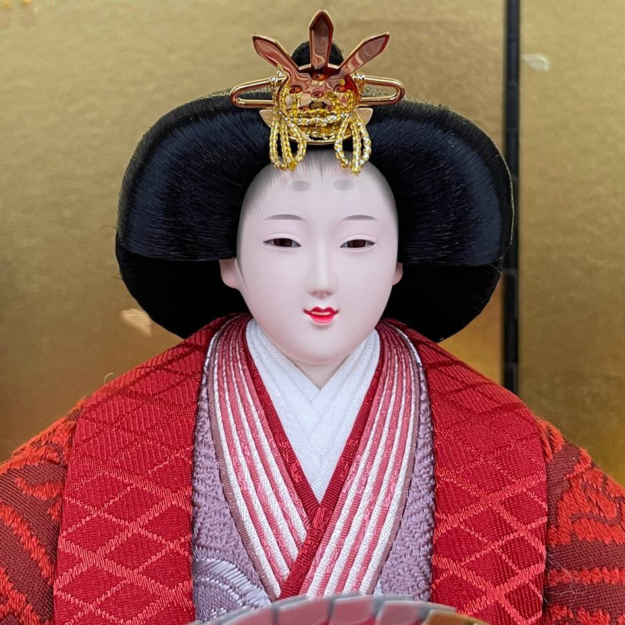 雛人形 お祝い ひな人形 立雛飾り たちびな 立ち雛 台付 親王飾り 2人
