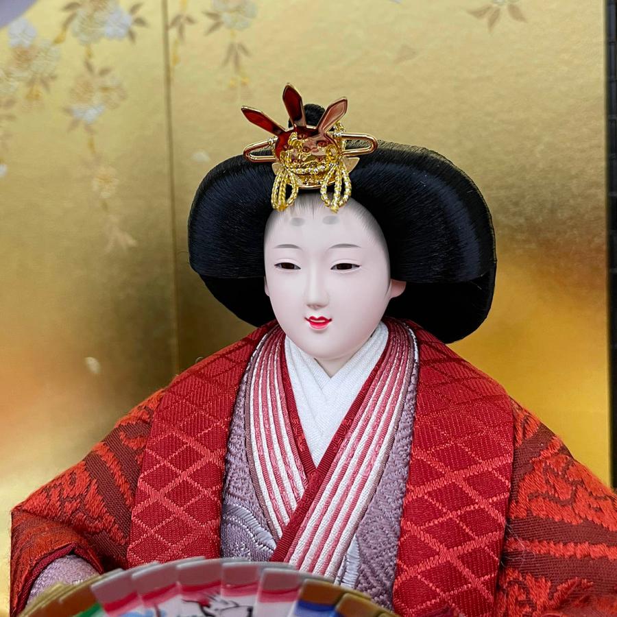 雛人形 お祝い ひな人形 立雛飾り たちびな 立ち雛 台付 親王飾り 2人