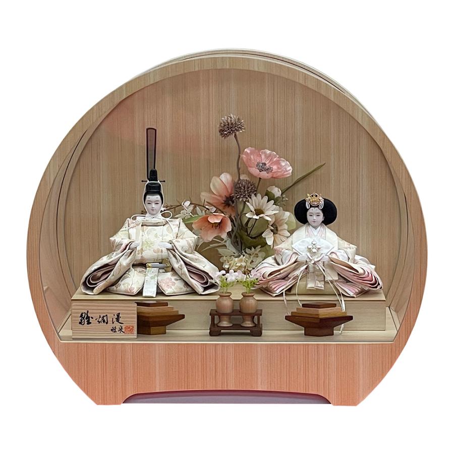 新品 雛人形 コンパクト ひな人形 雛 親王飾り 清玉作 芥子親王アクリルケース 雛人形 コンパクト ひな人形 雛 ケース飾り 親王飾り 清玉作 芥子親王