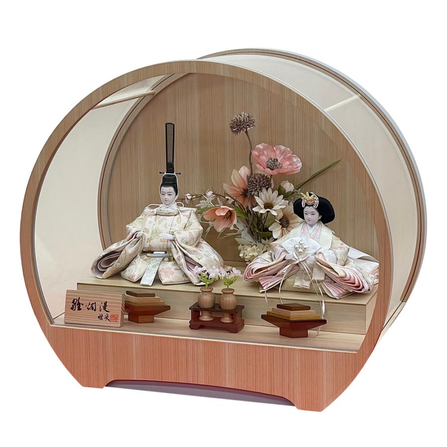 雛人形 コンパクト おしゃれ お祝い ひな人形 ケース飾り 親王飾り