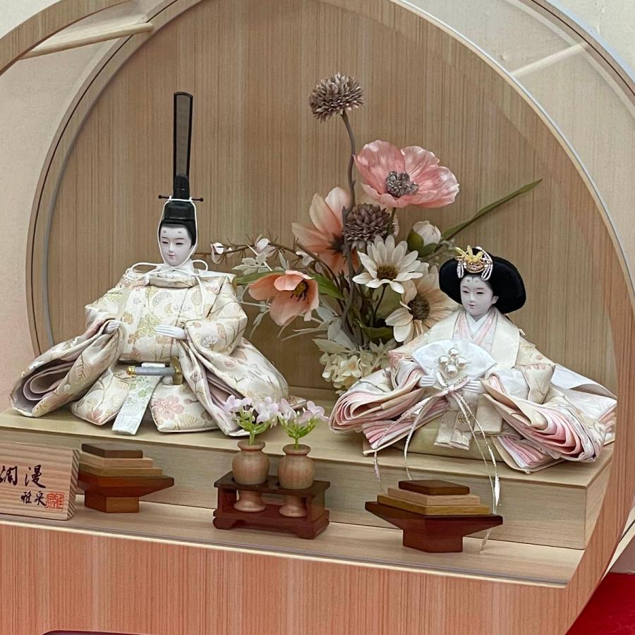 雛人形 コンパクト おしゃれ お祝い ひな人形 ケース飾り 親王飾り