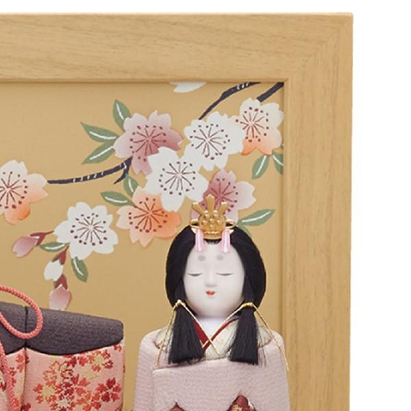 雛人形 コンパクト 木目込み 一秀 ひな人形 親王飾り 立雛 立ち雛 収納