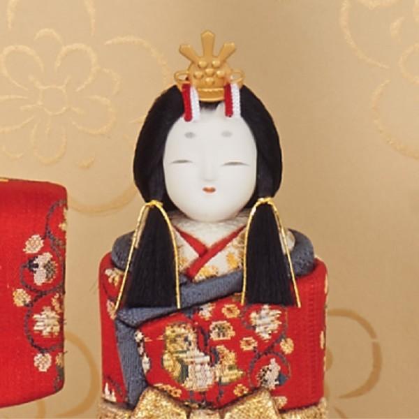 雛人形 コンパクト 木目込み 一秀 ひな人形 親王飾り 立雛 立ち雛 平