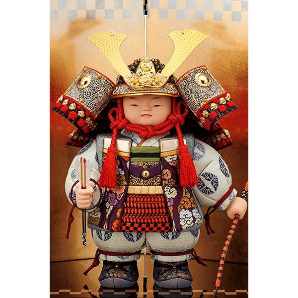 五月人形 木目込み コンパクト 一秀作 かわいい 大将人形 平飾り ミニ モダン 2026 26-m8_3