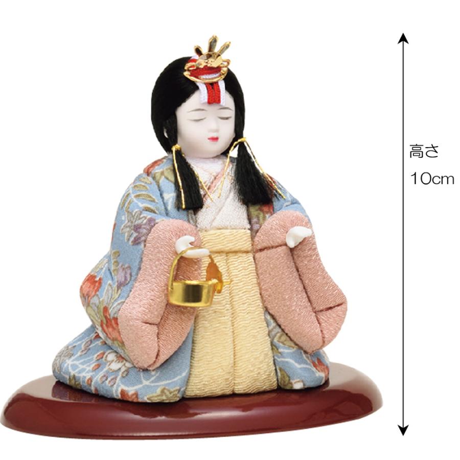 雛人形 三人官女 一秀 木目込み 3人官女 単品 ひな人形 コンパクト