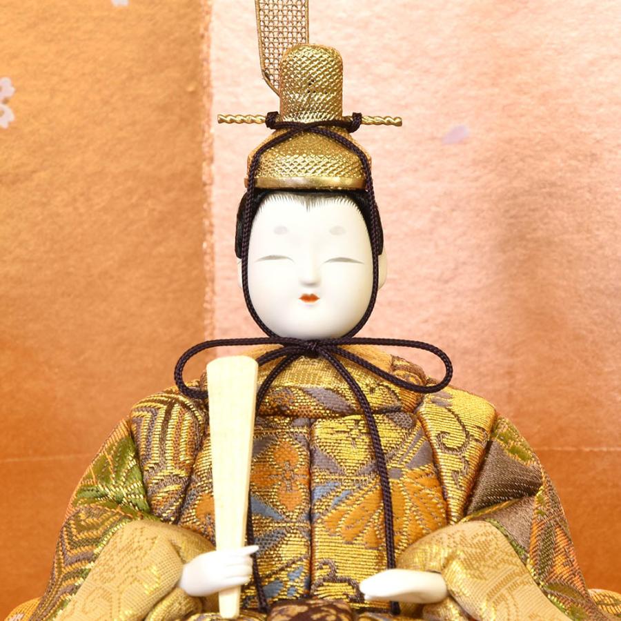 雛人形 コンパクト 木目込み 一秀 収納飾り 15人飾り 十五人 3段段飾り