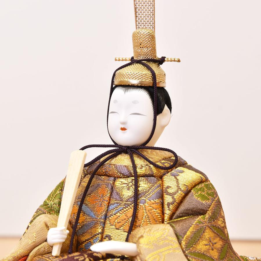 雛人形 コンパクト 木目込み 一秀 収納飾り 15人飾り 十五人 3段段飾り