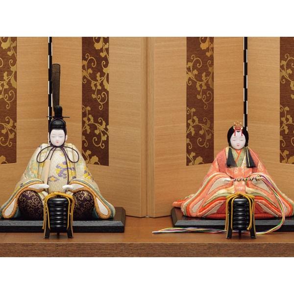 雛人形 木目込み 一秀作 コンパクト ひな人形親王飾り 25号 正絹 Le-d
