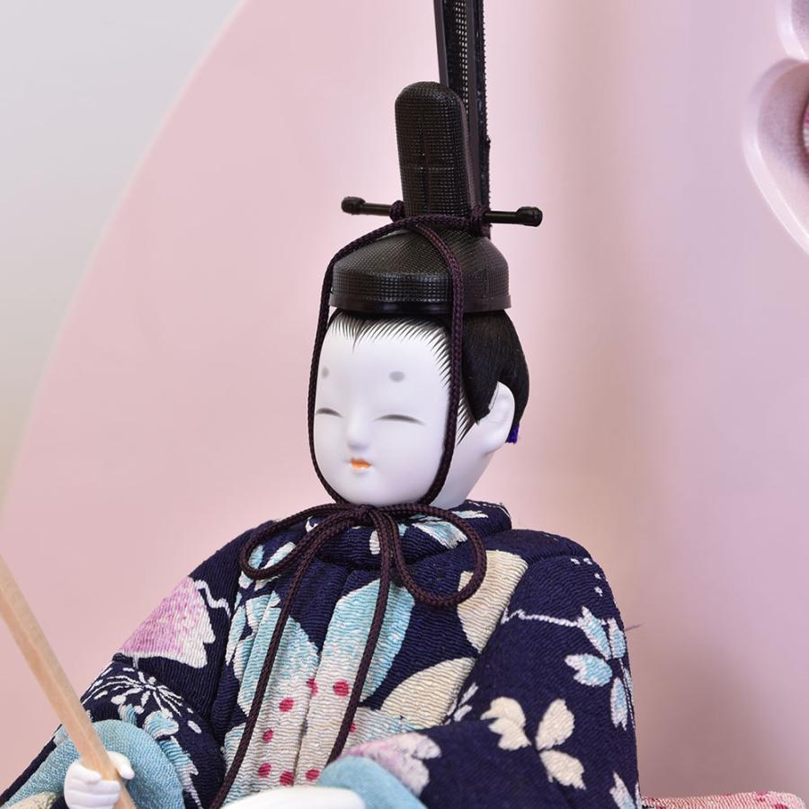雛人形 コンパクト 木目込み 一秀作 ひな人形 五人飾り 5人 (14号