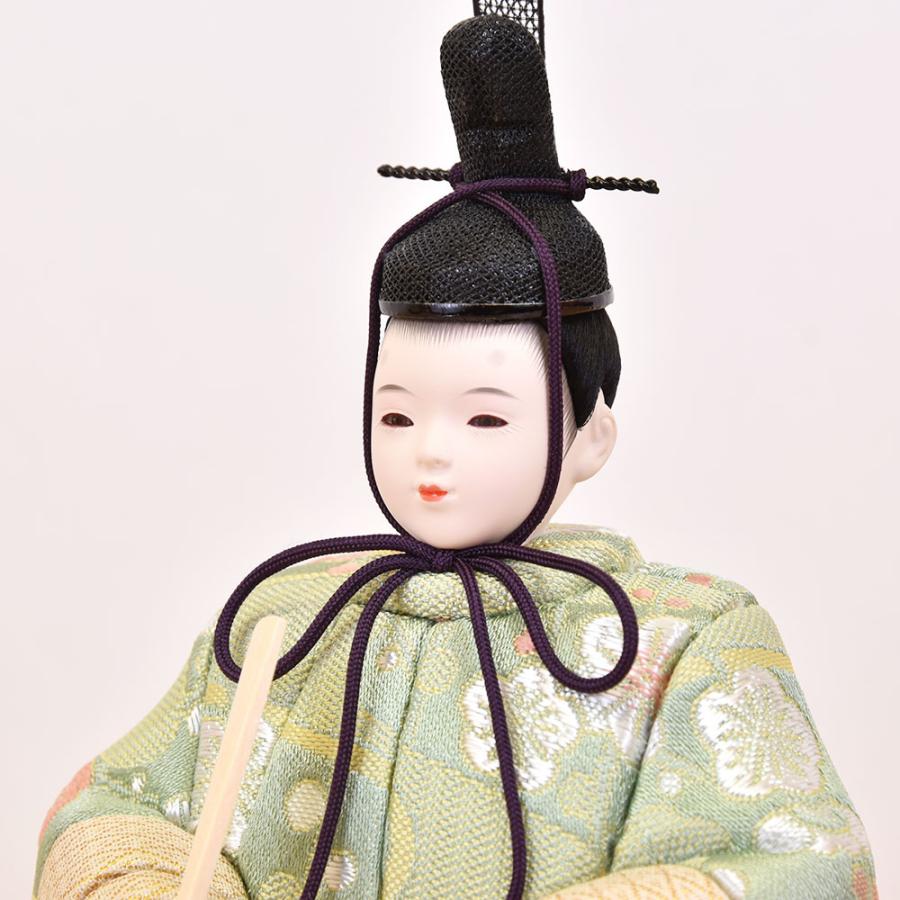 雛人形 コンパクト 木目込み 一秀 親王飾り かわいい シンプル モダン コンパクト ひな人形 平飾り 2人 LED雪洞 2026 a106の画像