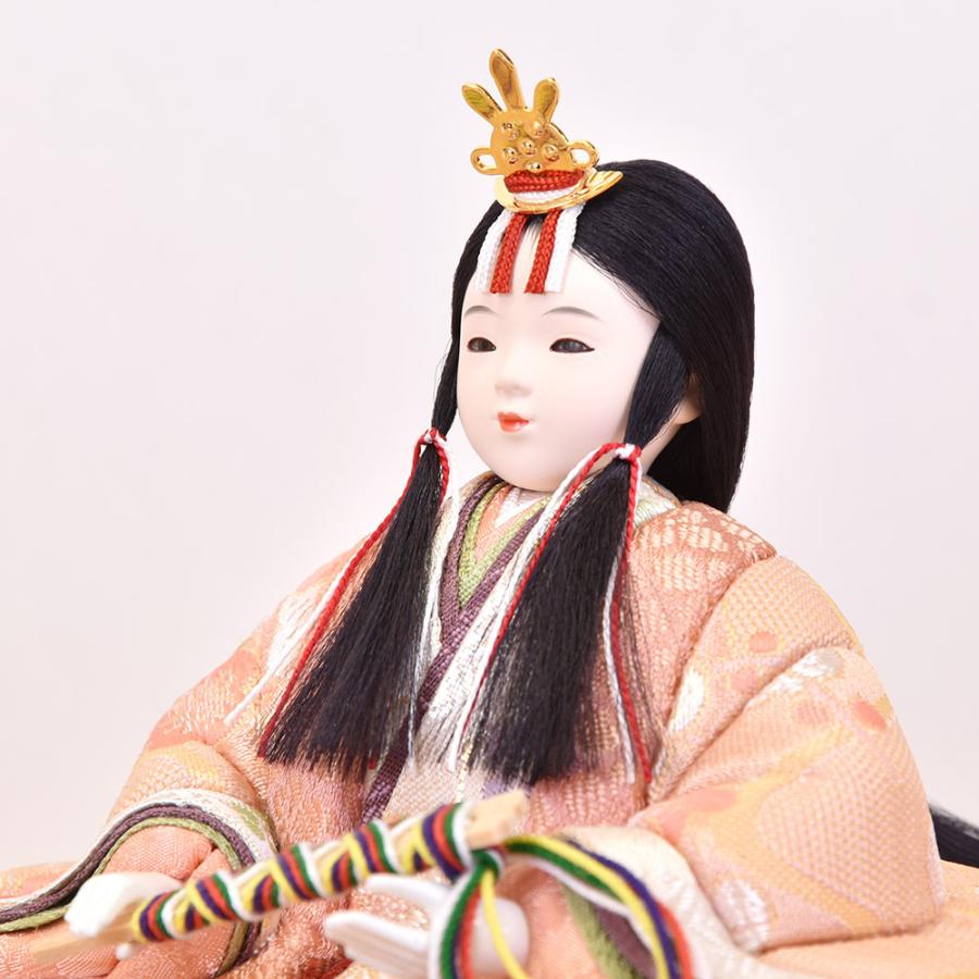雛人形 コンパクト 木目込み 一秀 親王飾り かわいい シンプル モダン