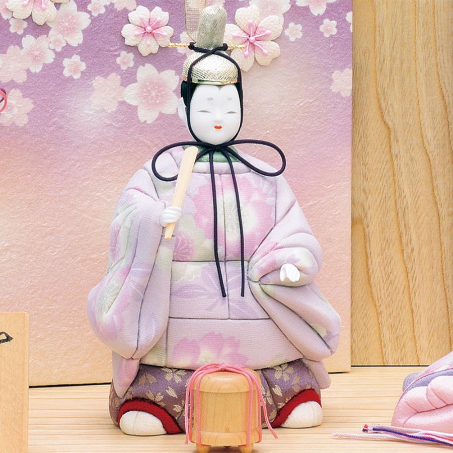 雛人形 コンパクト 木目込み 一秀 ひな人形 親王飾 20号 さくらさくら