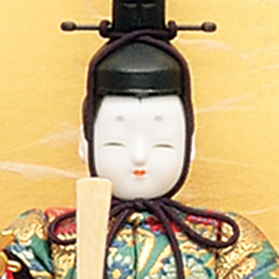 雛人形 コンパクト 木目込み 一秀 ひな人形 十五人飾 平安雛15号 木製