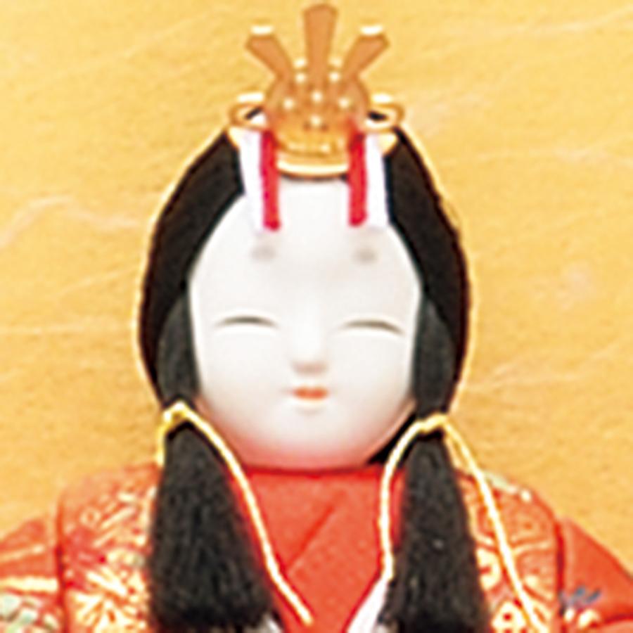 雛人形 コンパクト 木目込み 一秀 ひな人形 十五人飾 平安雛15号 木製