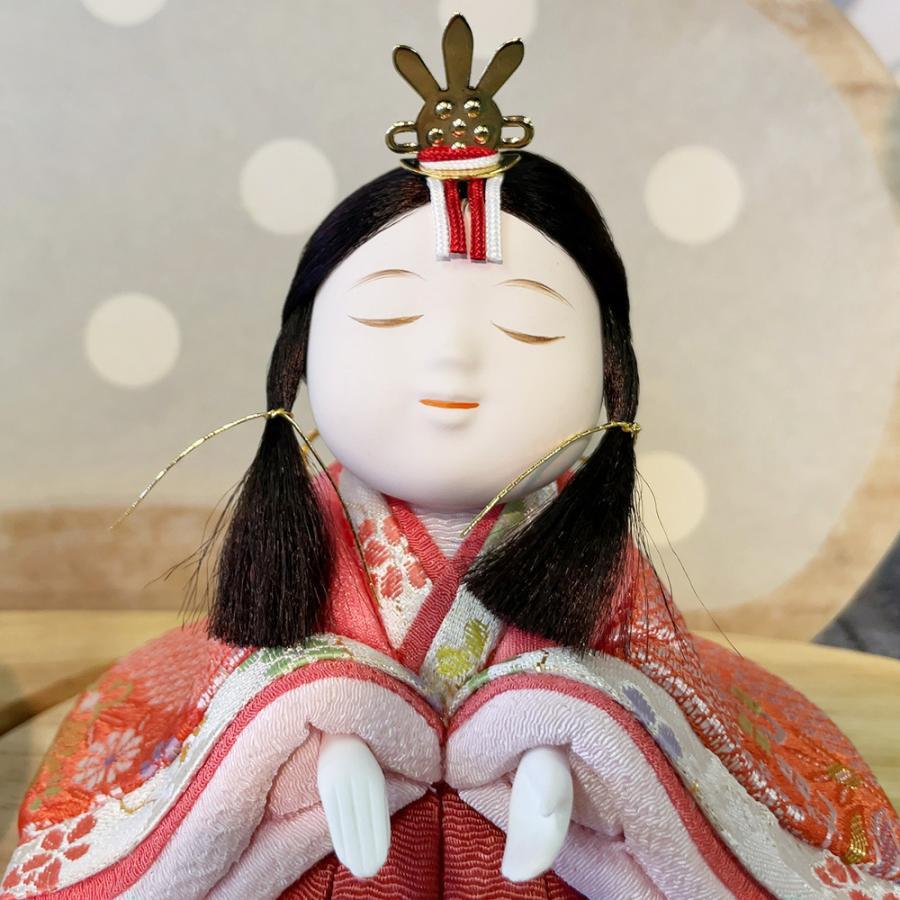 雛人形 お祝い 木目込み 一秀 ひな人形 親王飾 15号 こはる かわいい