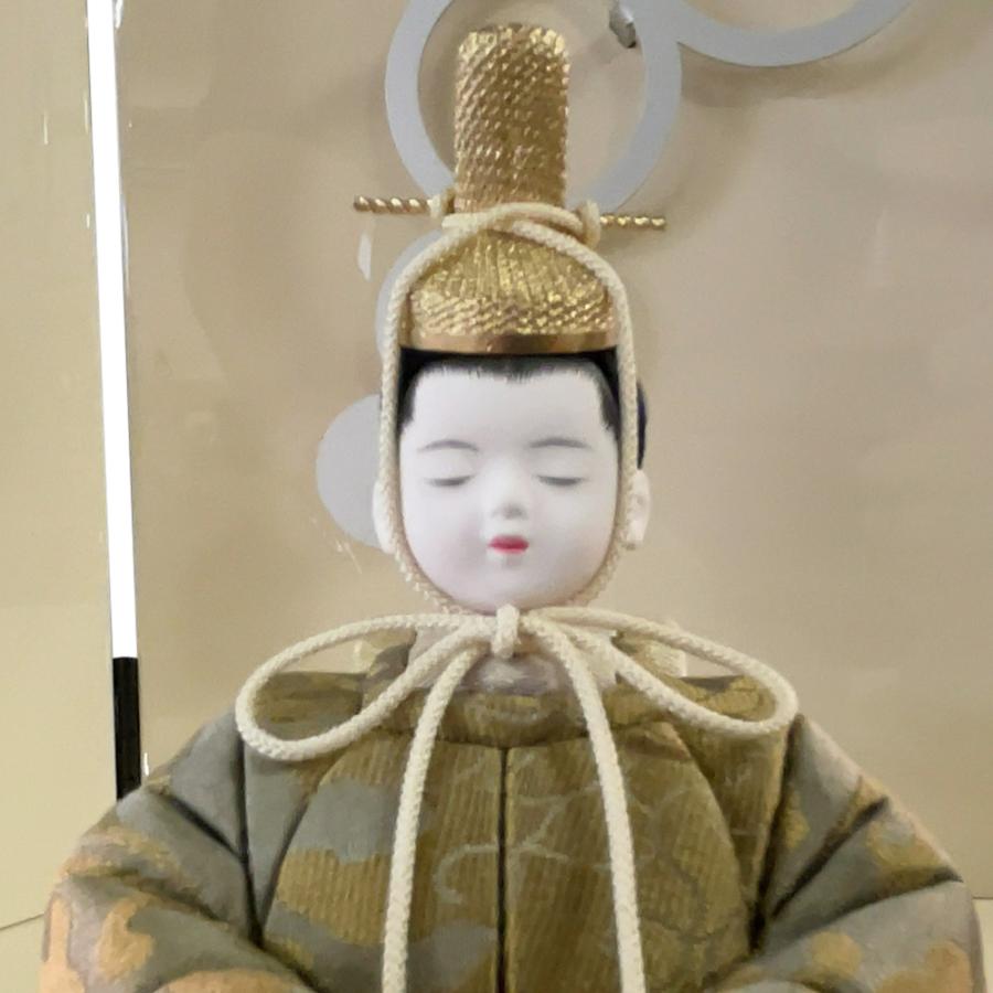 雛人形 お祝い 木目込み 一秀 ひな人形 親王飾 16号 正絹 かわいい コンパクト ミニ お雛様 おしゃれ まる顔 2026 b-12-7_2