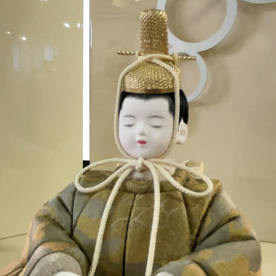 本日迄の出品★木目込み雛人形 親王飾り 雛人形 お祝い 木目込み 一秀 ひな人形 親王飾 16号 正絹 かわいい