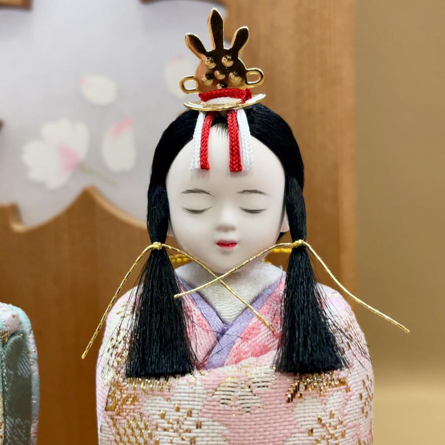 雛人形 お祝い 木目込み 一秀 ひな人形 親王飾 神雛 0号 かわいい