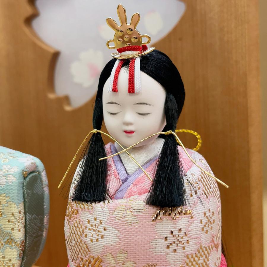 雛人形 お祝い 木目込み 一秀 ひな人形 親王飾 神雛 0号 かわいい