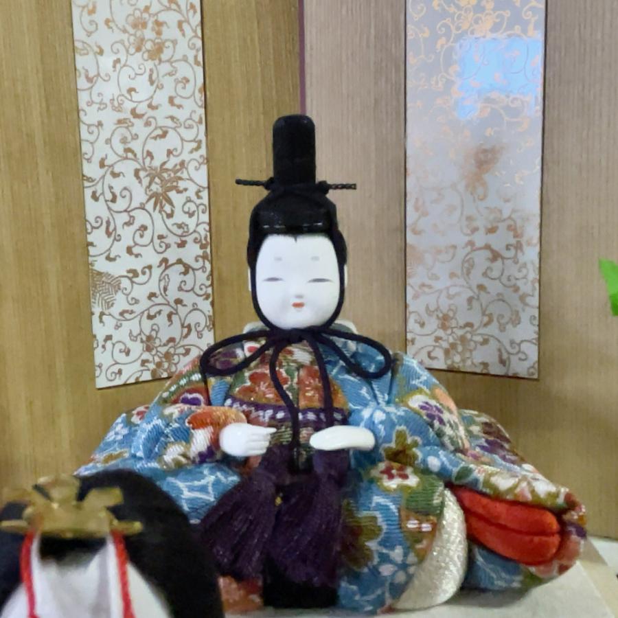 雛人形 お祝い 木目込み 一秀 ひな人形 十五人飾り 平安雛15号 木製三