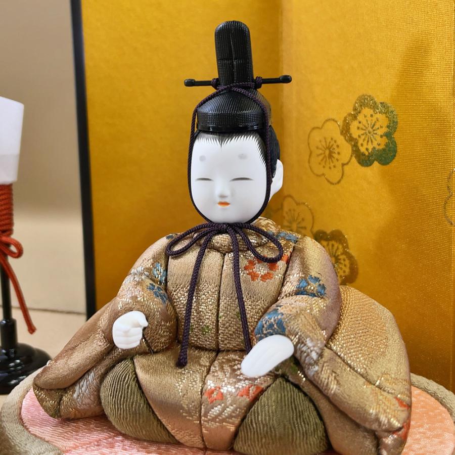 雛人形 お祝い 木目込み 一秀 ひな人形 親王飾 桃山雛 0号 かわいい コンパクト ミニ お雛様 おしゃれ まる顔 2026 h-10-7