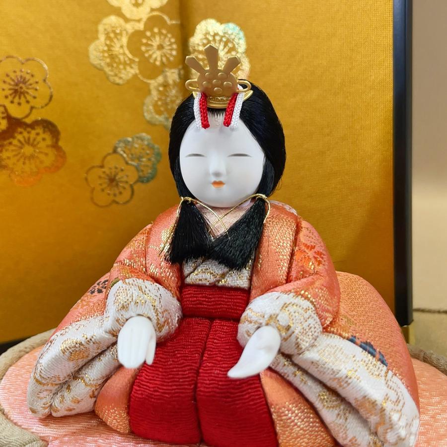 雛人形 お祝い 木目込み 一秀 ひな人形 親王飾 桃山雛 0号 かわいい コンパクト ミニ お雛様 おしゃれ まる顔 2026 h-10-7