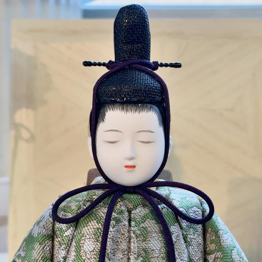 雛人形 お祝い 木目込み 一秀 ひな人形 親王飾 翠香雛 かわいい コンパクト ミニ お雛様 おしゃれ まる顔 2025 h-52-7_3