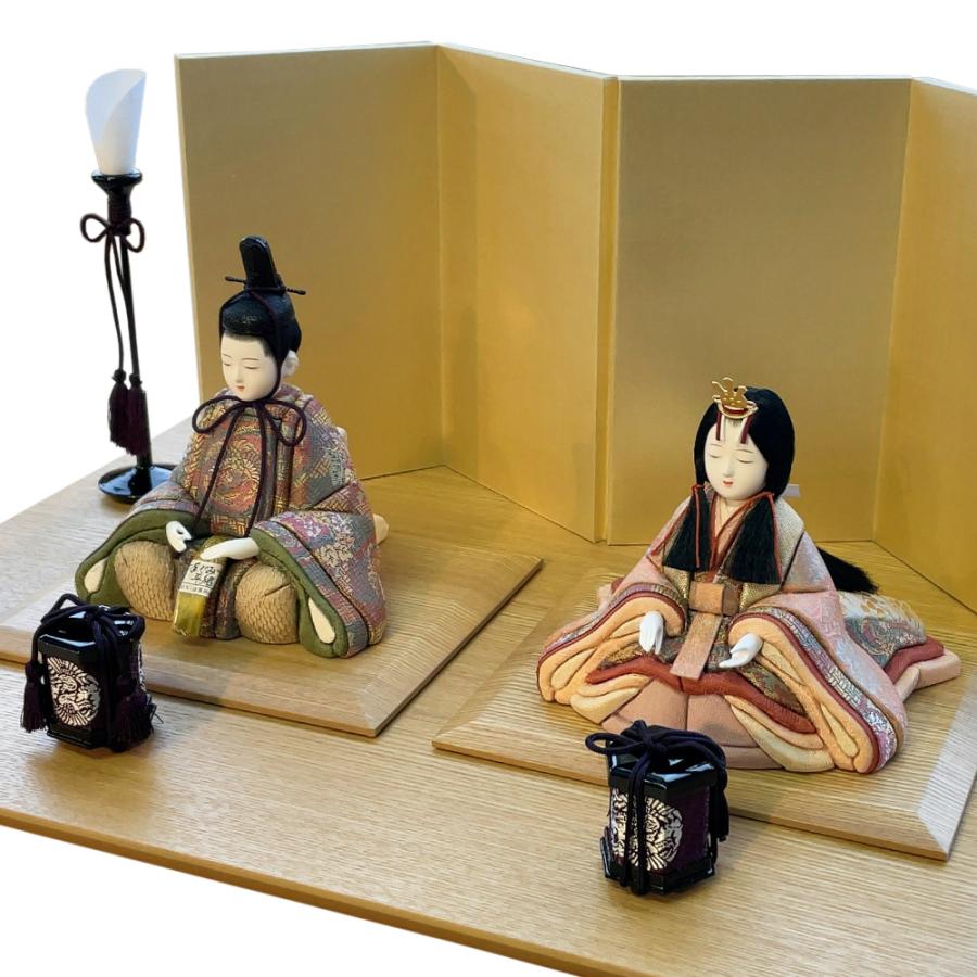 雛人形 お祝い 木目込み 一秀 ひな人形 親王飾 伊織雛 かわいい コンパクト ミニ お雛様 おしゃれ まる顔 2026 h-55-7