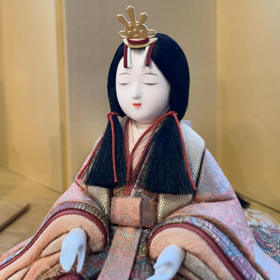 雛人形 お祝い 木目込み 一秀 ひな人形 親王飾 伊織雛 かわいい コンパクト ミニ お雛様 おしゃれ まる顔 2026 h-55-7