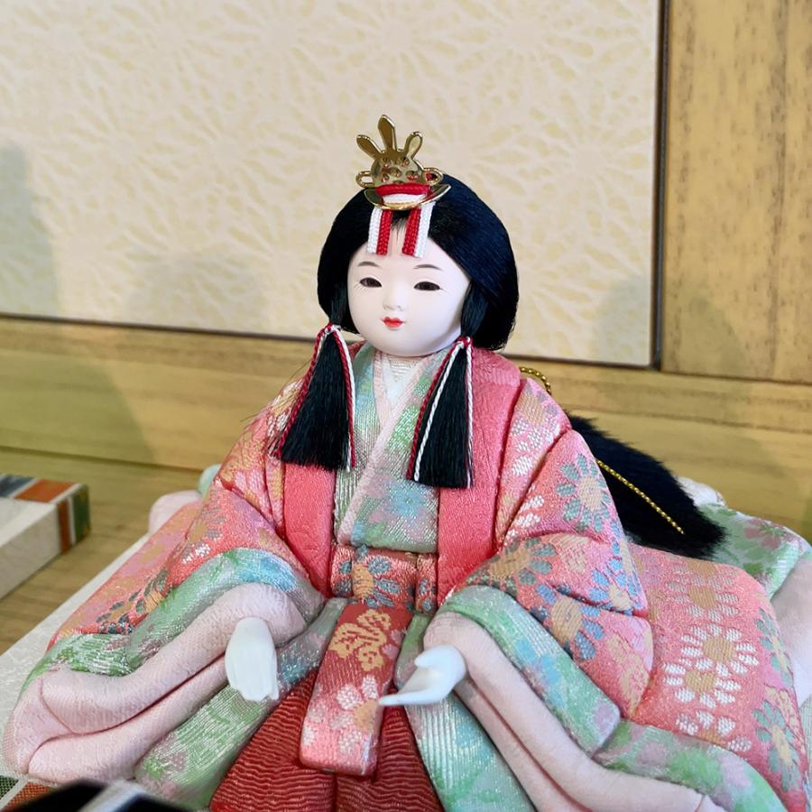雛人形 お祝い 木目込み 一秀 ひな人形 親王飾 17号 かわいい