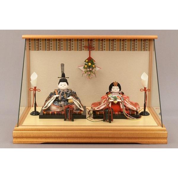 雛人形 ひな人形 幸一光 衣装着 花小町親王飾りケース飾り1110(50820円)