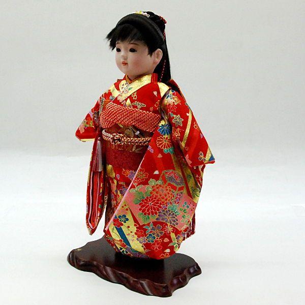 市松人形13号 女の子 いちまつ人形 ポニーテール : 雛人形-五月