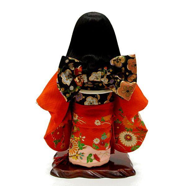 市松人形13号 駒 朱菊 正絹 女の子 いちまつ人形 : 雛人形-五月