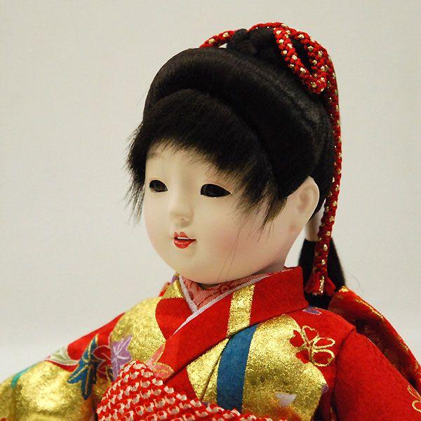 市松人形 8号 女の子 いちまつ人形 ポニーテール : 雛人形-五月人形