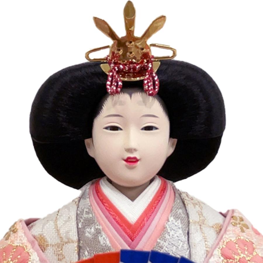 久月 雛人形 ひな人形 お祝い ケース飾り 五人飾り アクリル ピンク