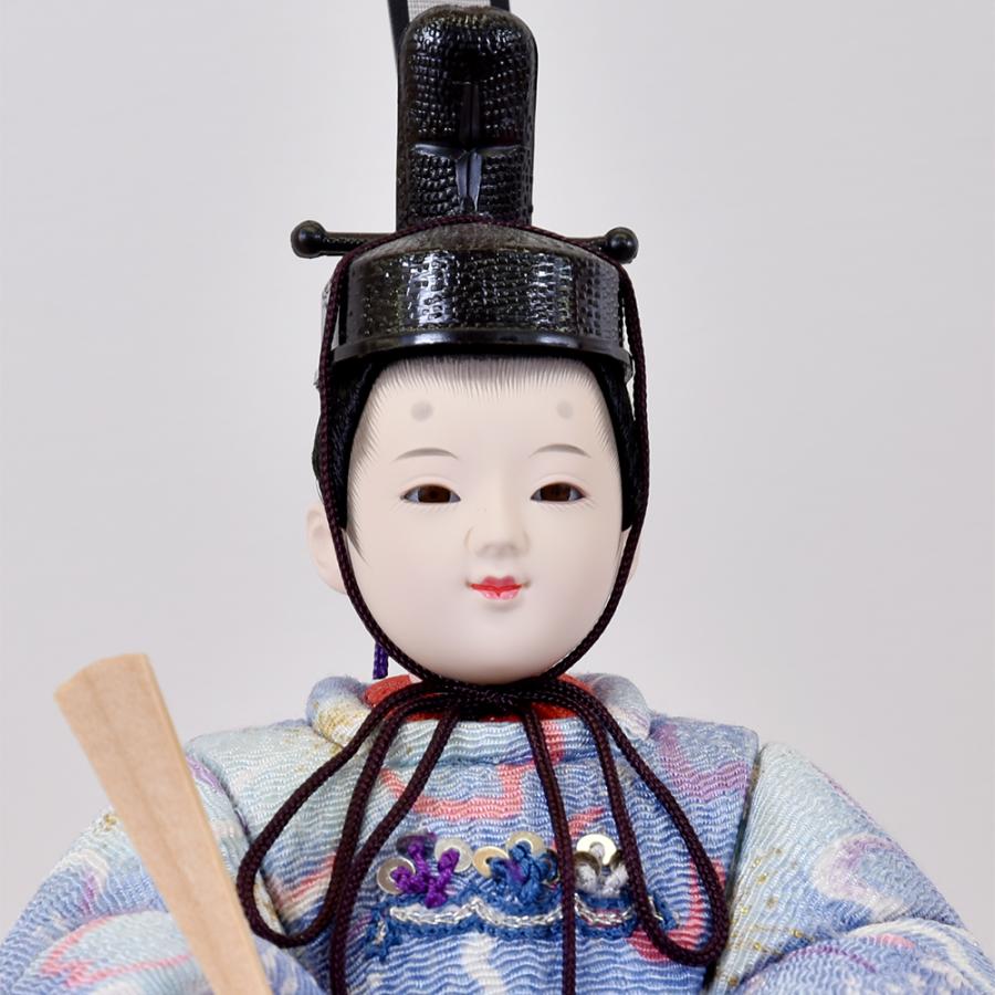 雛人形 久月 コンパクト ひな人形 5人飾り 木目込み 丸顔 杉田 段飾り
