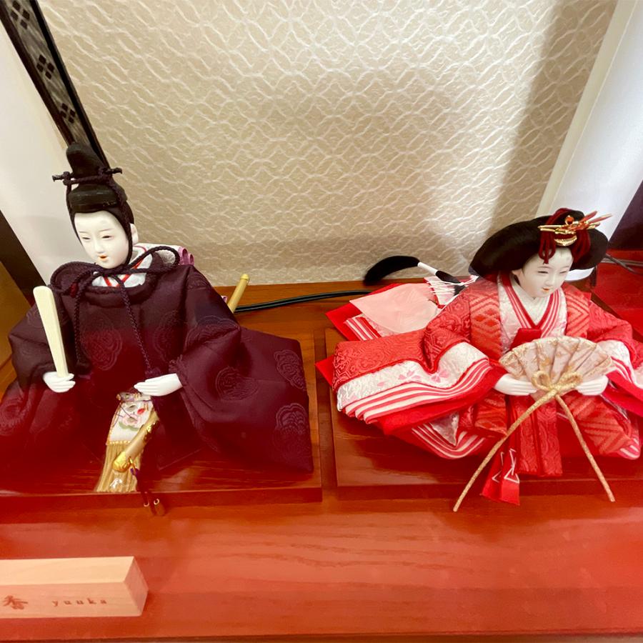 雛人形 平安優香 ケース入り コンパクト ひな人形 ケース飾り おしゃれ