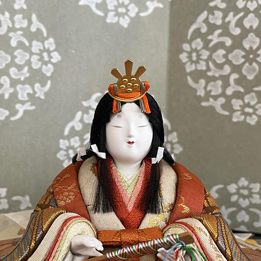 雛人形 コンパクト 幸一光 翠 木目込み おしゃれ ミニ 親王飾り モダン セット 小さい ひな人形