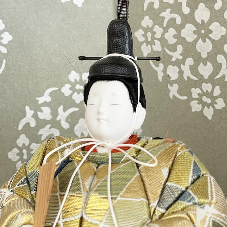 雛人形 コンパクト 幸一光 翠 木目込み おしゃれ ミニ 親王飾り モダン セット 小さい ひな人形
