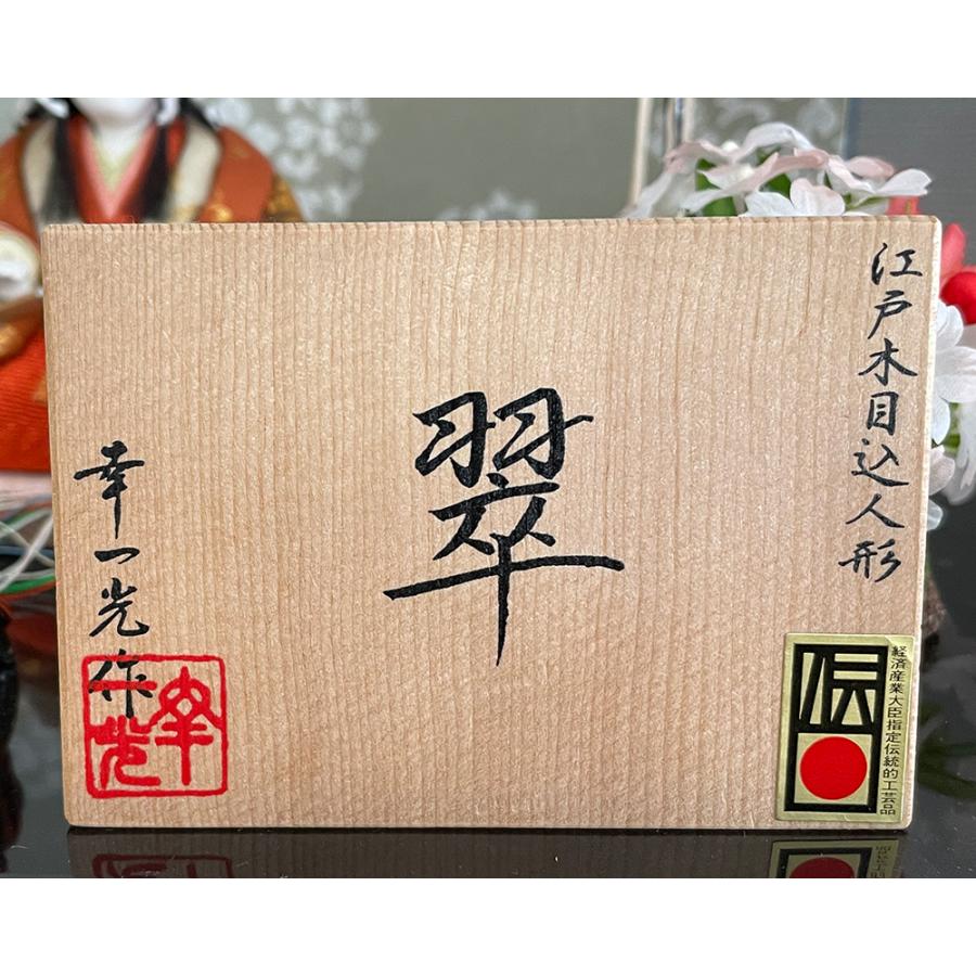 雛人形 コンパクト 幸一光 翠 木目込み おしゃれ ミニ 親王飾り モダン セット 小さい ひな人形