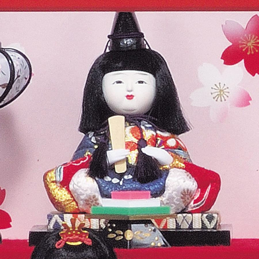 雛人形 コンパクト おしゃれ お祝い ひな人形 木目込み 幅49cm ミニ
