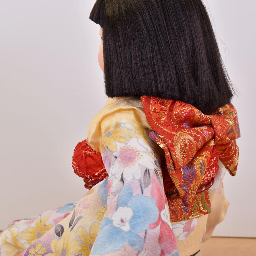 市松人形 コンパクト 単品 抱き人形 10号 人形のみ 着物