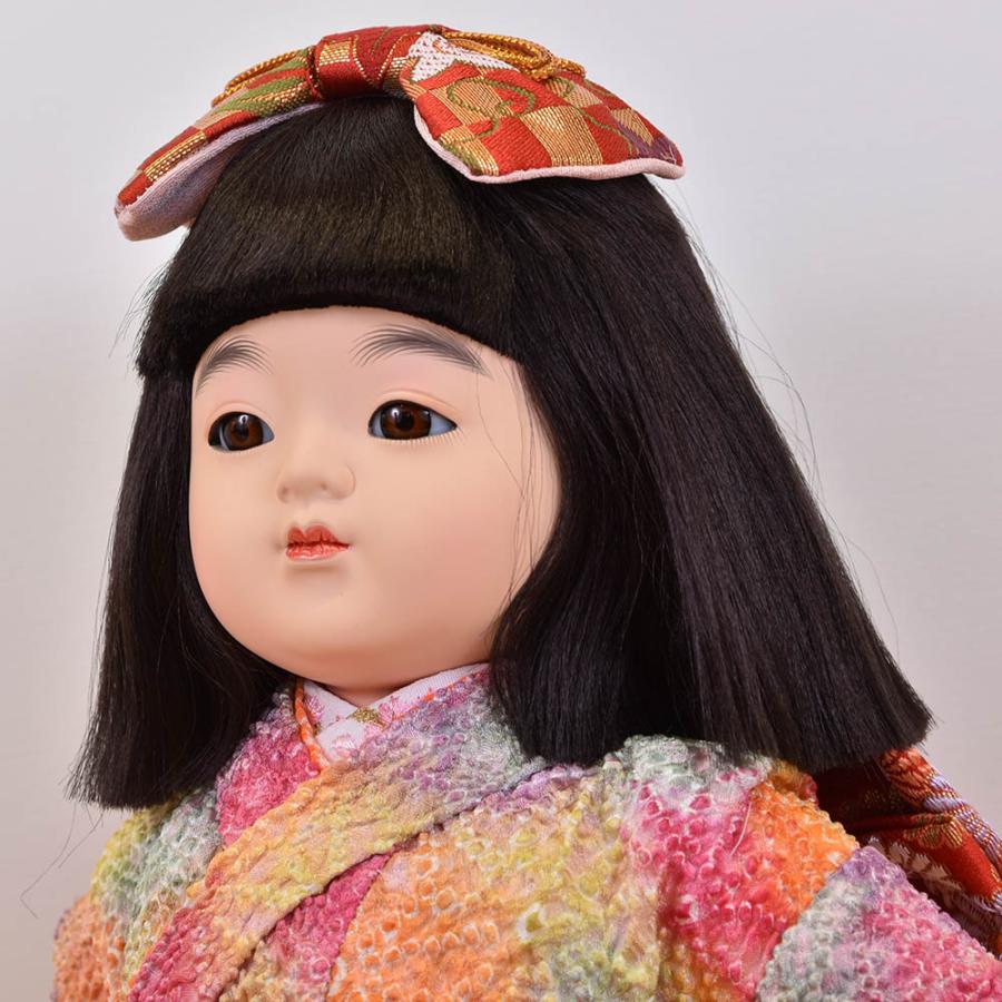 市松人形 コンパクト 単品 抱き人形 10号 人形のみ 着物 かわいい 女の子 おしゃれ ミニ モダン