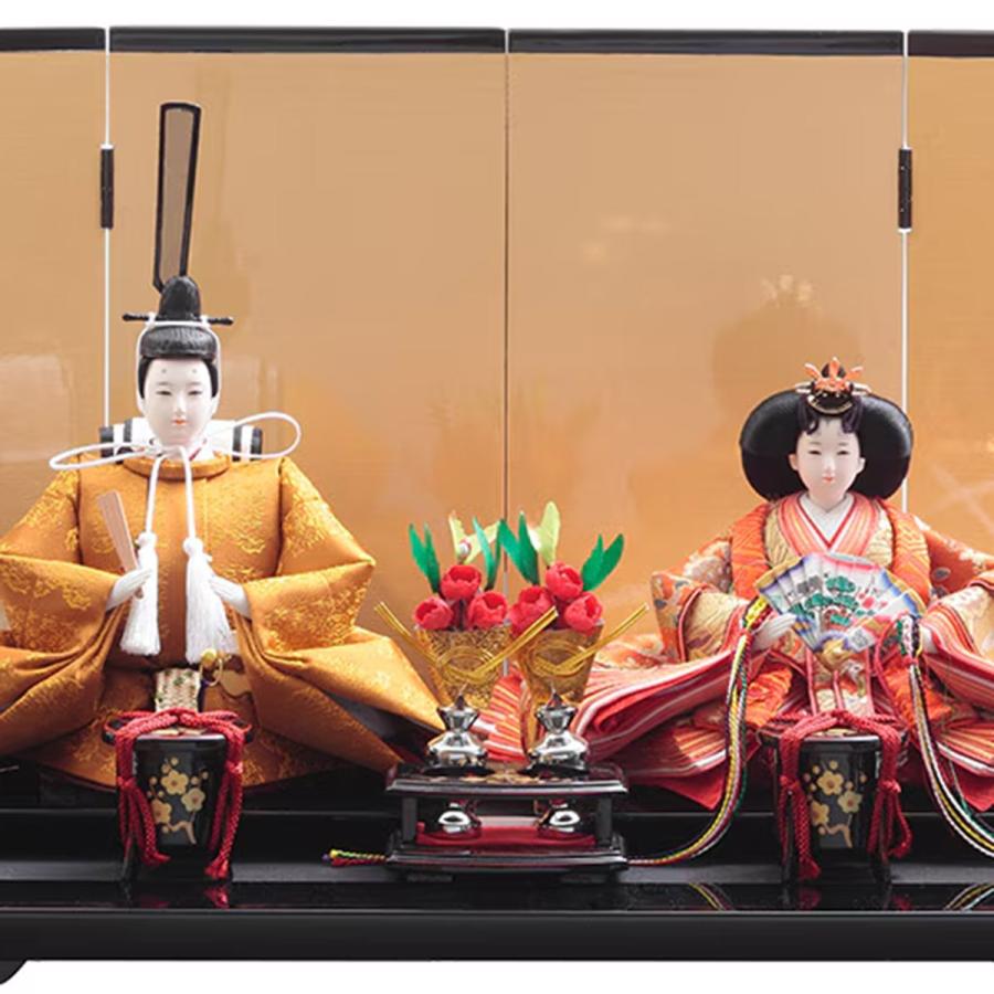 久月 雛人形 コンパクト 久月作 小三五親王飾り 光園作 おしゃれ