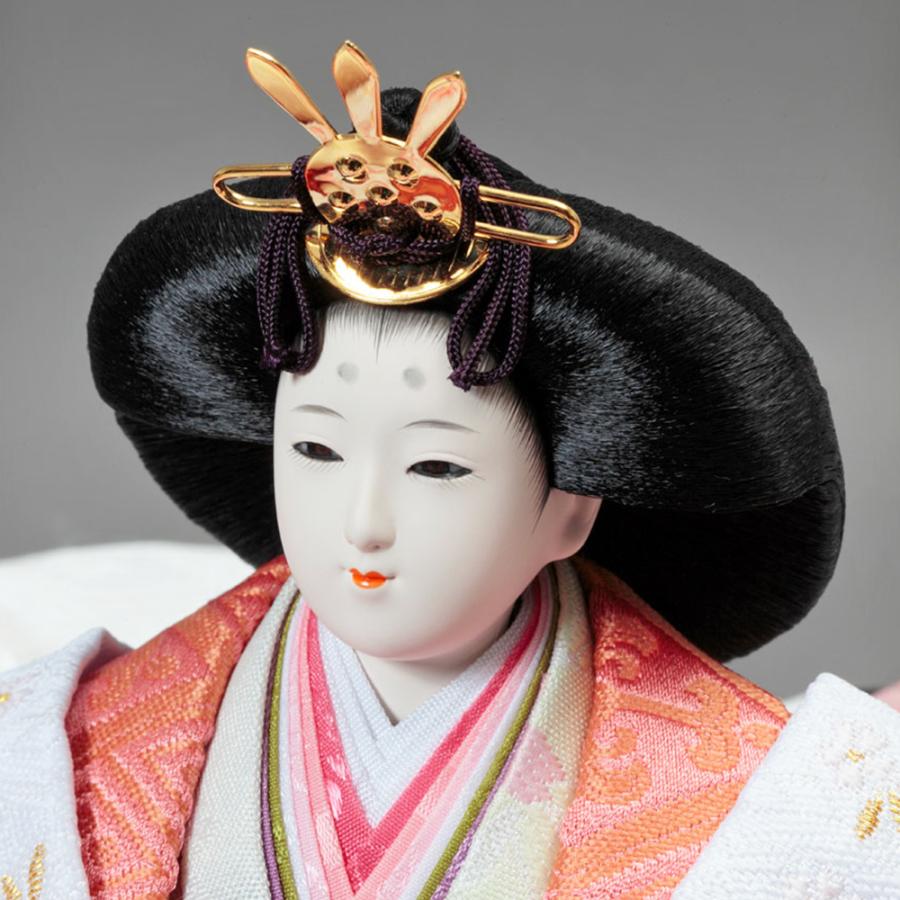 久月 雛人形 ひな人形 お祝い 収納飾り 収納式 段飾り 西陣織 金襴 皇